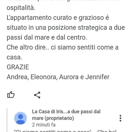 La Casa Di Iris A Due Passi Dal Mare Апартаменты